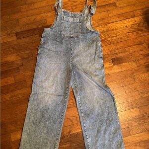 Aerie Blue Denim Overalls